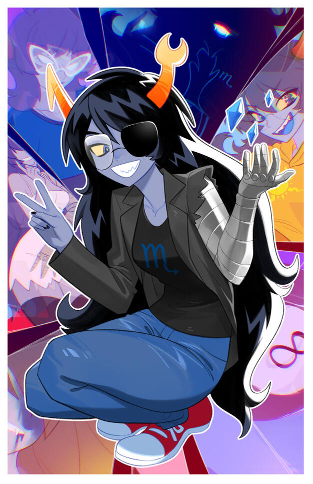 Vriska Serket print illustration for Viz Media / HICU